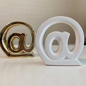 Ceramic Social Media @ “Symbol” Office Decor Art - Bundle of 2
